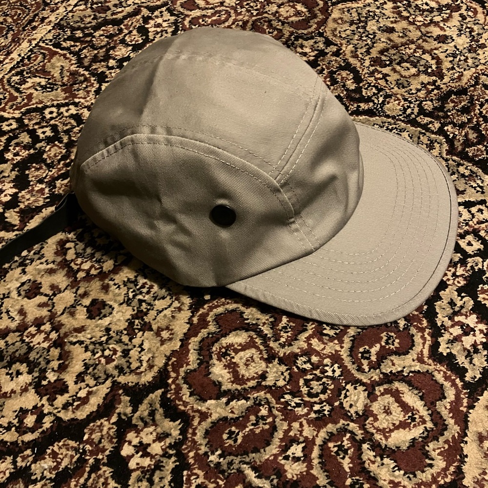 ROTHCO Military 5 Panel Hat Urban Cap Men Leather Strap Back Tan Khaki Beige New